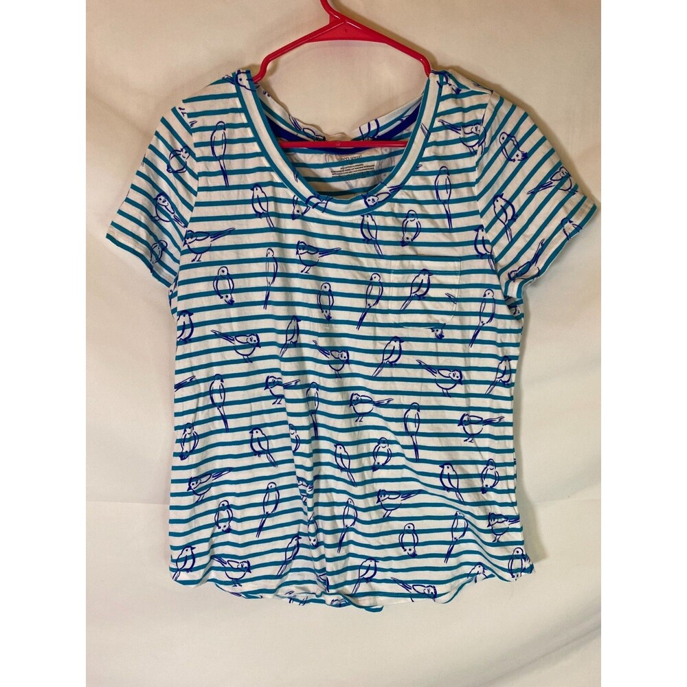 Quirky Birds T-shirt Medium Top Women's Sleep Sense